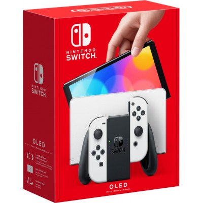 Nintendo Switch – OLED Model w/ White Joy-Con - White