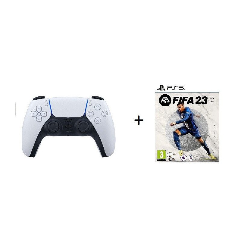 Sony Dual Sense Wireless Controller For Playstation 5 Fifa 23 Standard Edition Cd Ps5 White 3911