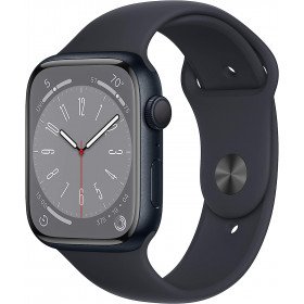 Apple Watch Series 8 - GPS 45 mm - Smart Watch w/ Midnight Aluminium Case with Midnight Sport Band